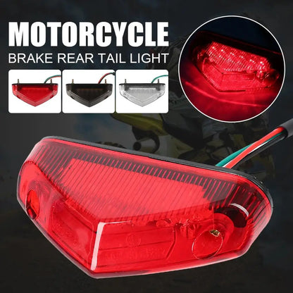 Motorcycle LED Tail Light – Universal Brake & License Plate Lamp 12V