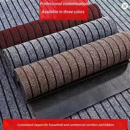 Striped Kitchen Floor Mat – Polyester Non-Slip Door Carpet Runner
