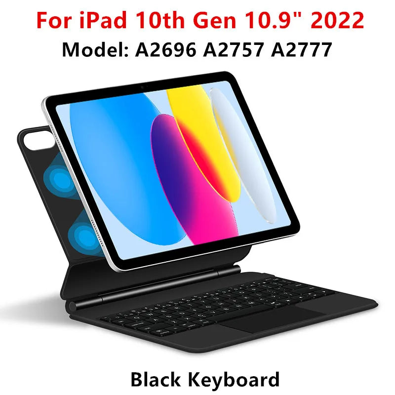 iPad Magic Keyboard Case with Touchpad – Backlit, Fits Pro, Air, 10th Gen & More
