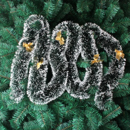 Christmas LED Tinsel Garland with Bow Knots – 2M