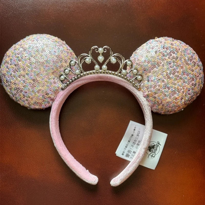 Disney Minnie Mouse Ears Headband – Plush Bow for Adults & Kids
