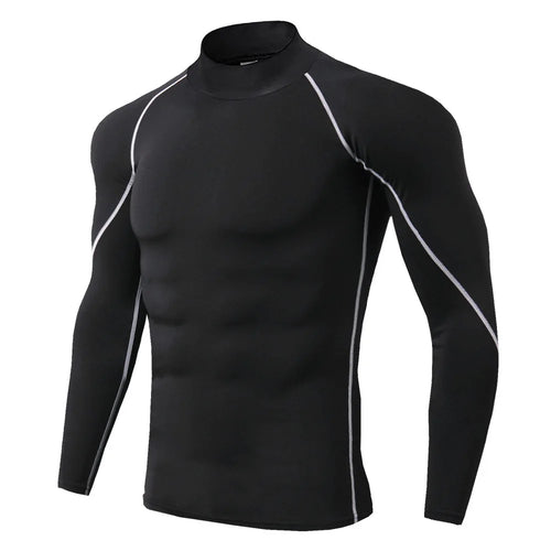 Men's Long Sleeve Compression Shirt – Quick Dry Gym & Running Top