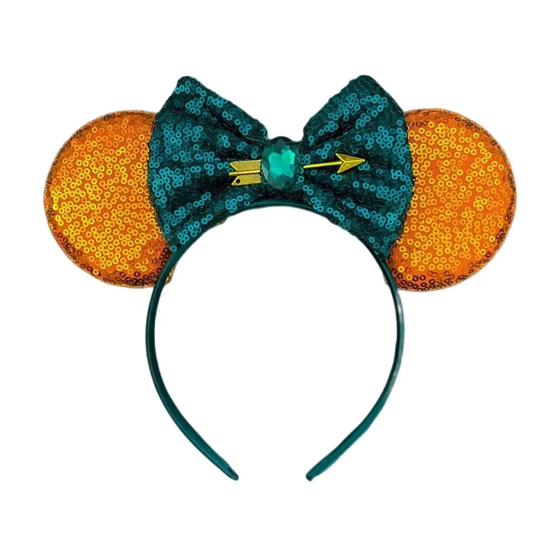 Mouse Ears Headband with Sequins & Bow – Kids & Adults