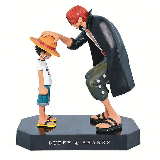 18CM One Piece Shanks Luffy Ace Sabo Sanji Zoro Action Figure
