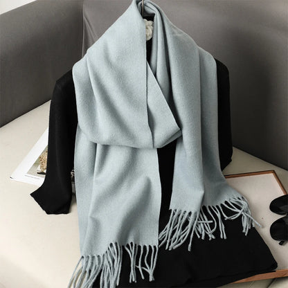 Cashmere-Feel Winter Scarf – Women's Long Warm Pashmina Shawl & Wrap