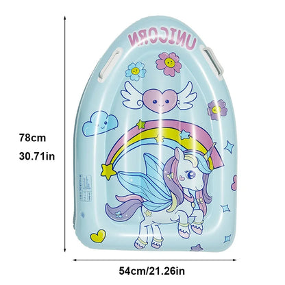 Inflatable Kids Pool Float Board with Handles
