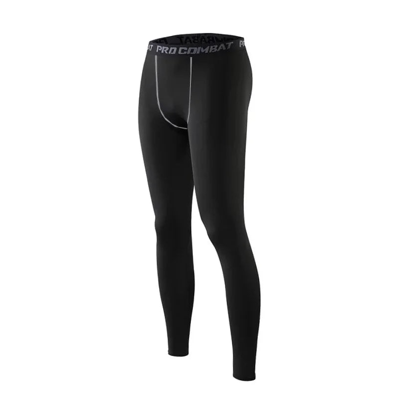 Men's Compression Leggings – Dry Fit Gym Training Tights