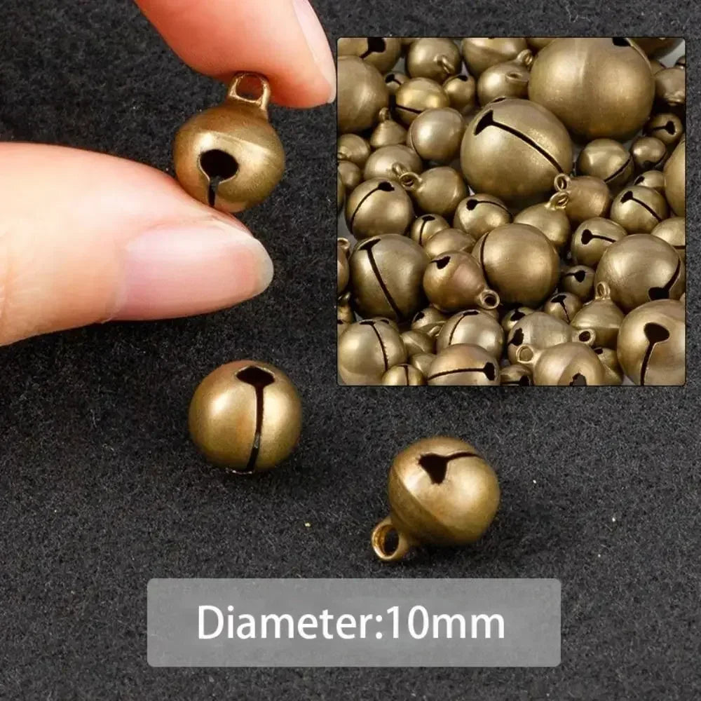 Bronze Metal Jingle Bells for DIY Crafts & Christmas Decor