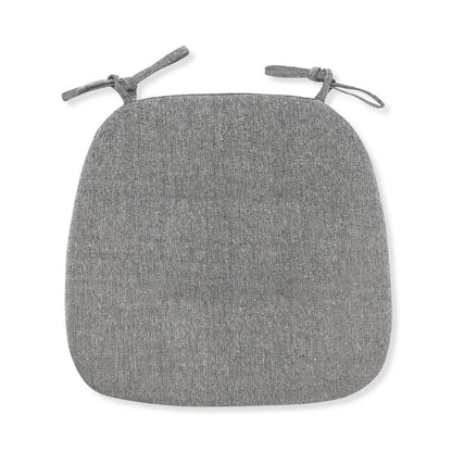 Cotton Linen Chair Cushion – Breathable U-Shape Seat Pad with Ties