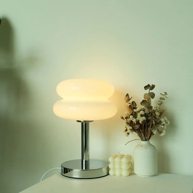 Macaron Glass Table Lamp with Trichromatic Dimming
