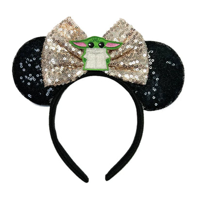 Disney Mouse Ear Headband Sequin Bow for Girls Adults Halloween Party