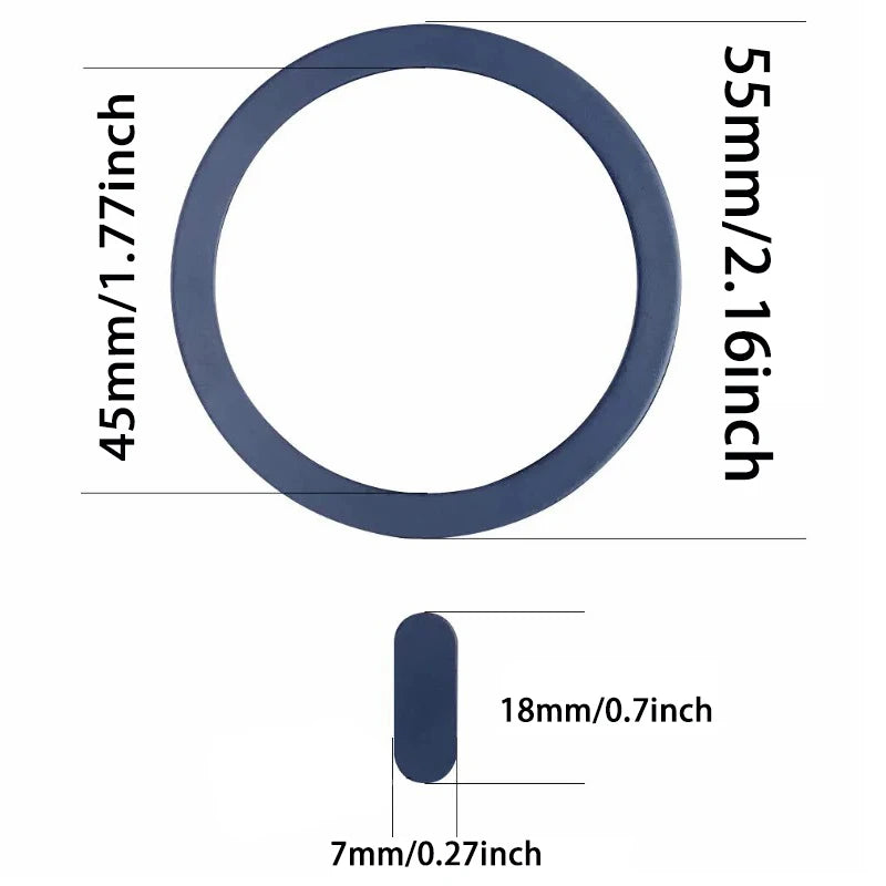 MagSafe Metal Ring Sticker for Magnetic Phone Mount & Wireless Charging