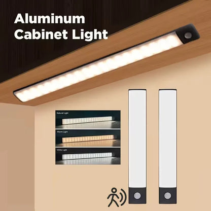 Motion Sensor LED Under Cabinet Light – USB Rechargeable Bar
