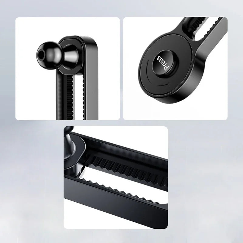 360° Car Phone Holder Stand with Adjustable Extension Rod