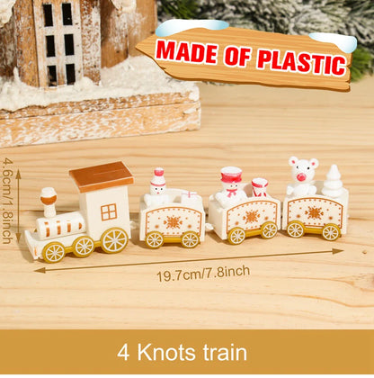 Christmas Wooden Train Decoration – Festive Holiday Ornament