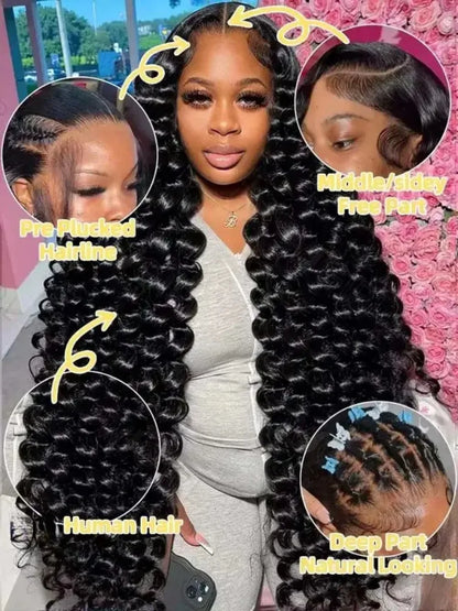 HD Loose Deep Wave Lace Front Wig – 13x4 & 13x6 Human Hair