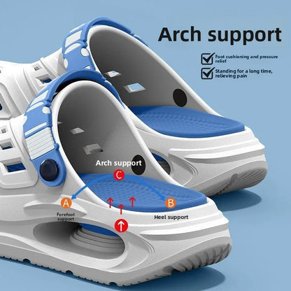 Arch Support Clog Sandals with Soft Thick Anti-Slip Sole
