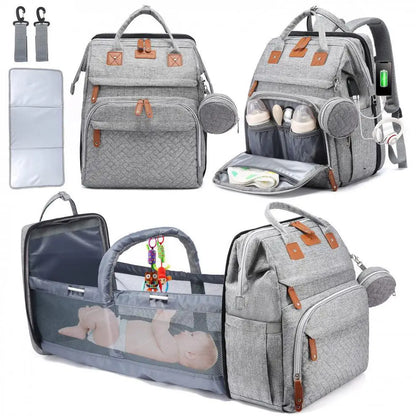 Diaper Bag Backpack – Large Capacity Nappy Changing Bag