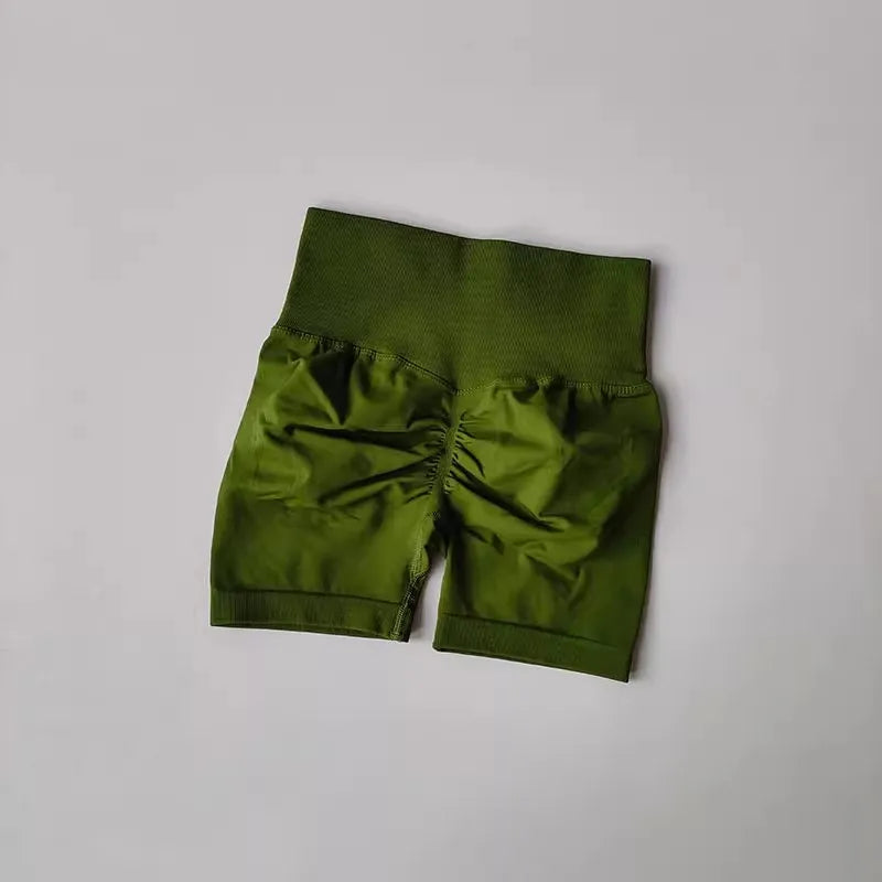 High-Waist Yoga Shorts for Women – Butt Lift Fitness Shorts