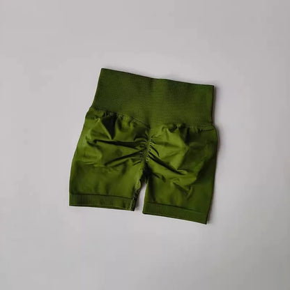High-Waist Yoga Shorts for Women – Butt Lift Fitness Shorts