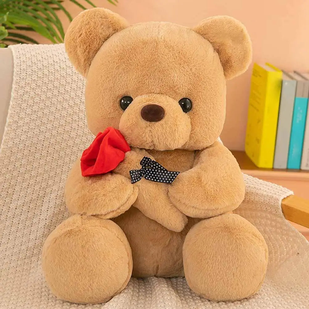 Rose Teddy Bear Stuffed Animal – Kawaii Valentine's Gift