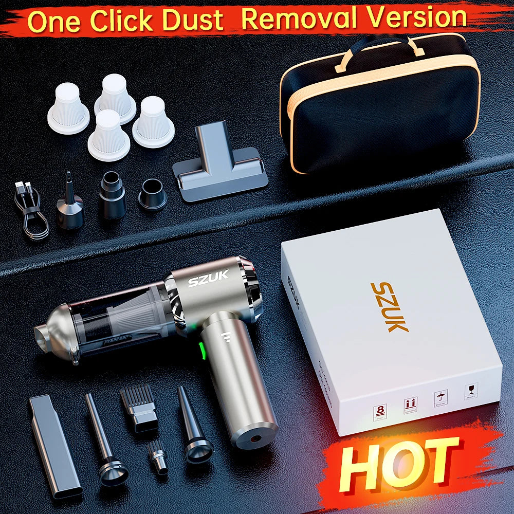 SZUK C012 Max Wireless Car Vacuum Cleaner Strong Suction Portable Handheld