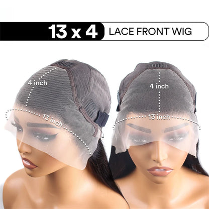 Body Wave Human Hair Lace Front Wig 13x4 HD Lace 4x4 Closure 18-40 Inch