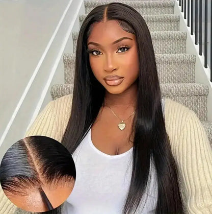 Bone Straight Human Hair Wig HD Lace 250% Density 13x4 13x6 5x5 Glueless