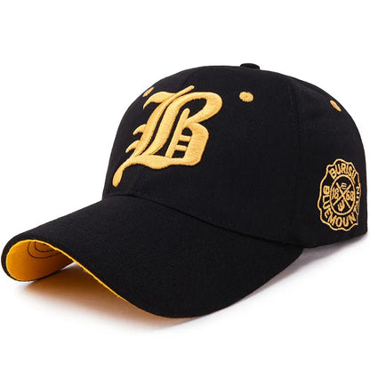 Embroidered Cotton Snapback Baseball Cap – Unisex
