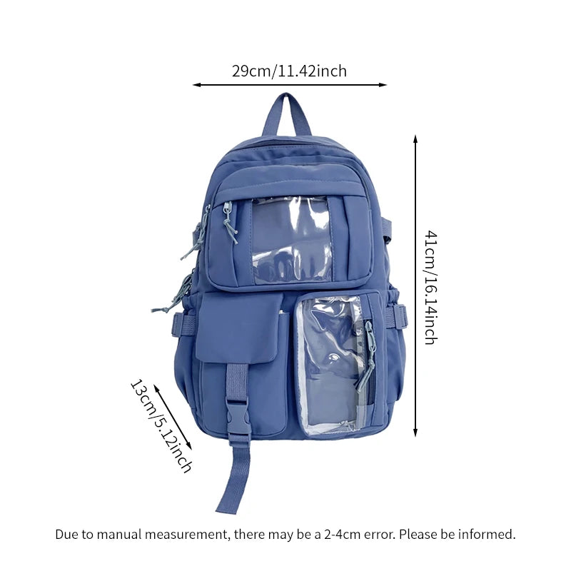 Cute Nylon Backpack for Girls & Teen Students