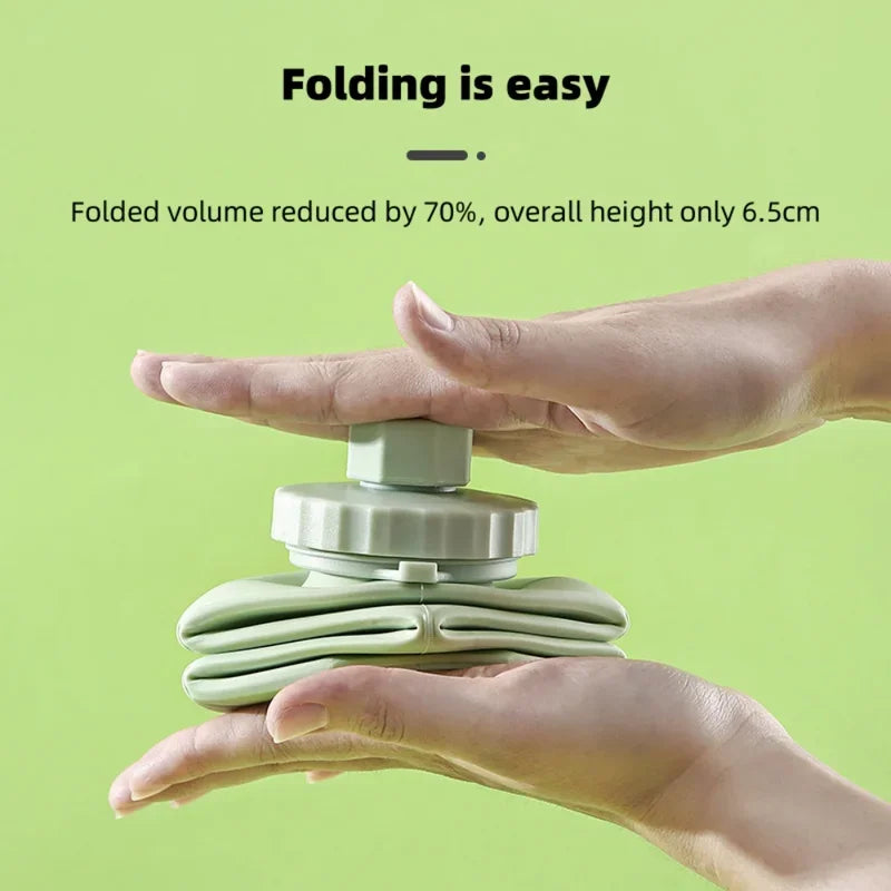 600ML Collapsible Silicone Water Bottle for Travel and Gym