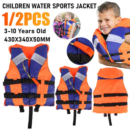 Kids Life Jacket with Whistle – Adjustable Float Vest