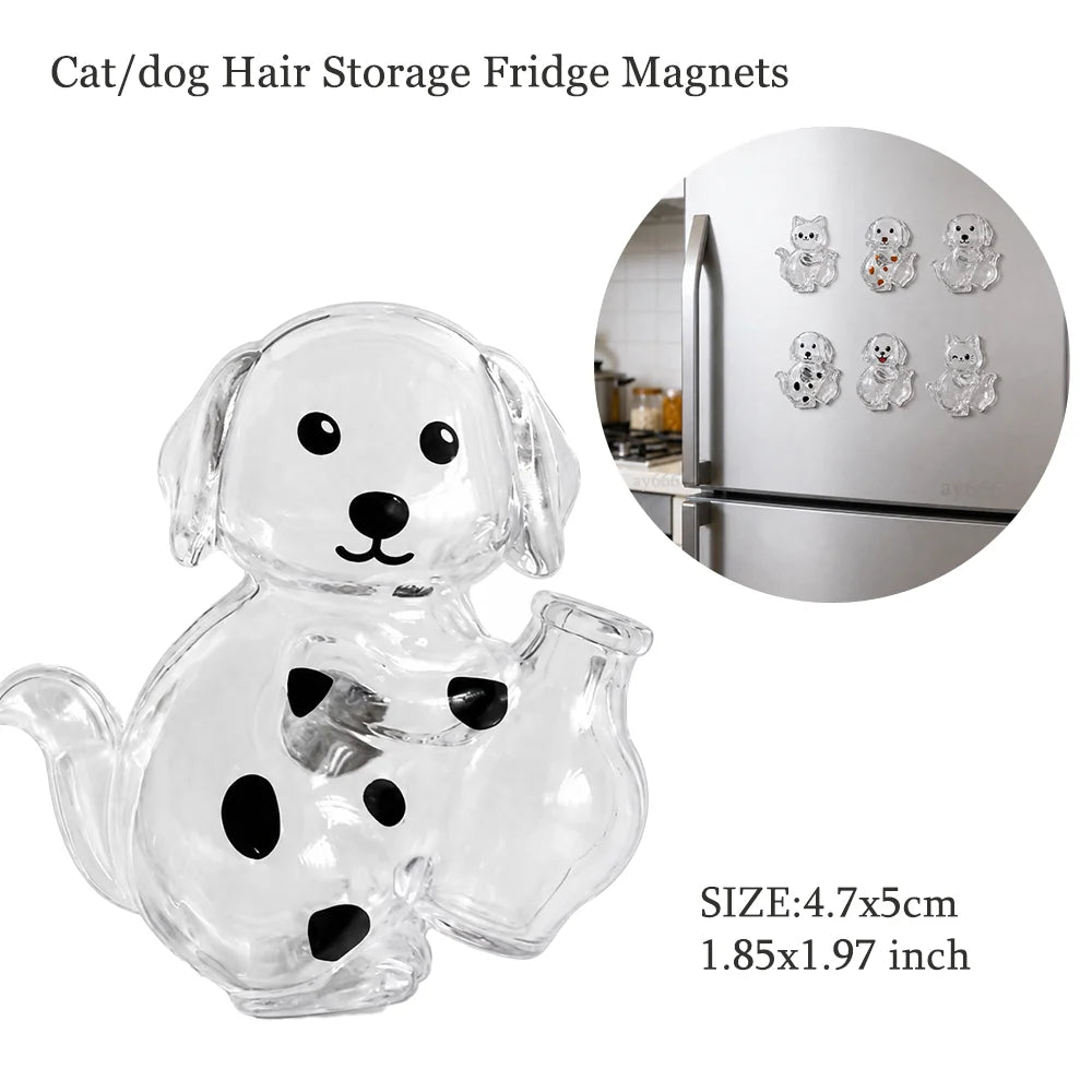 Pet Hair Memorial Keychain – Transparent Dog & Cat Pendant