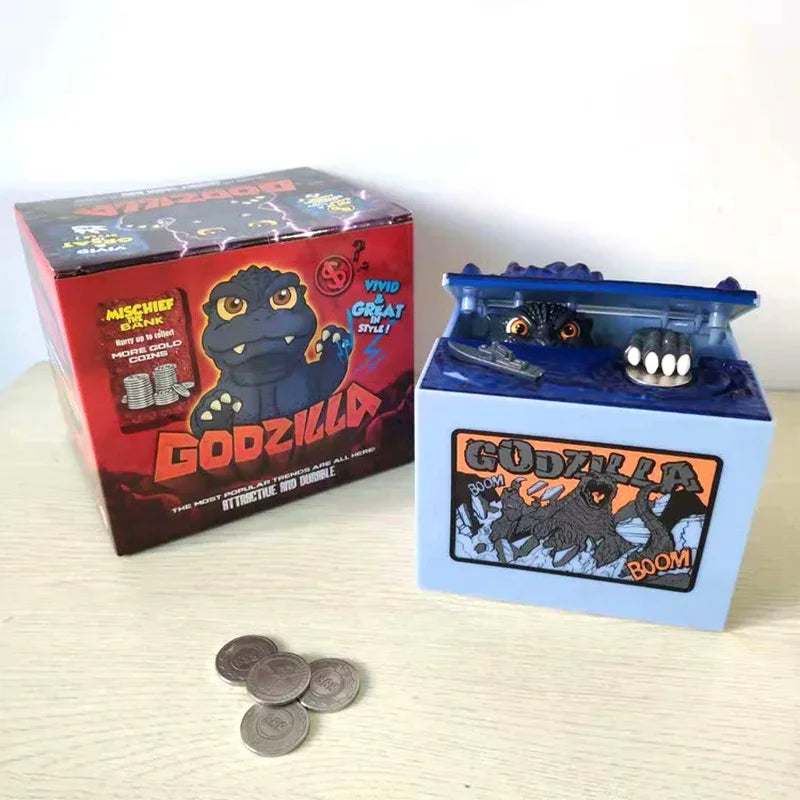 Godzilla Piggy Bank – Kids & Adults Coin Money Box