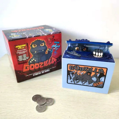 Godzilla Piggy Bank – Kids & Adults Coin Money Box