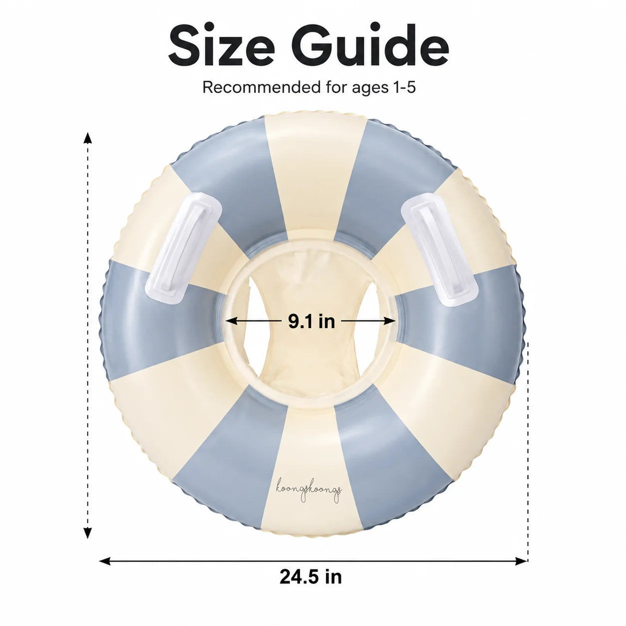 Baby Pool Float Seat Ring with Removable Sunshade