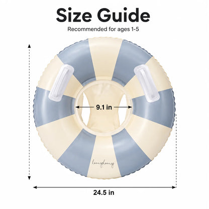Baby Pool Float Seat Ring with Removable Sunshade