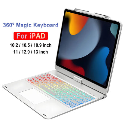 360 Magic Keyboard Case for iPad Pro, Air, and iPad 7th–11th Gen