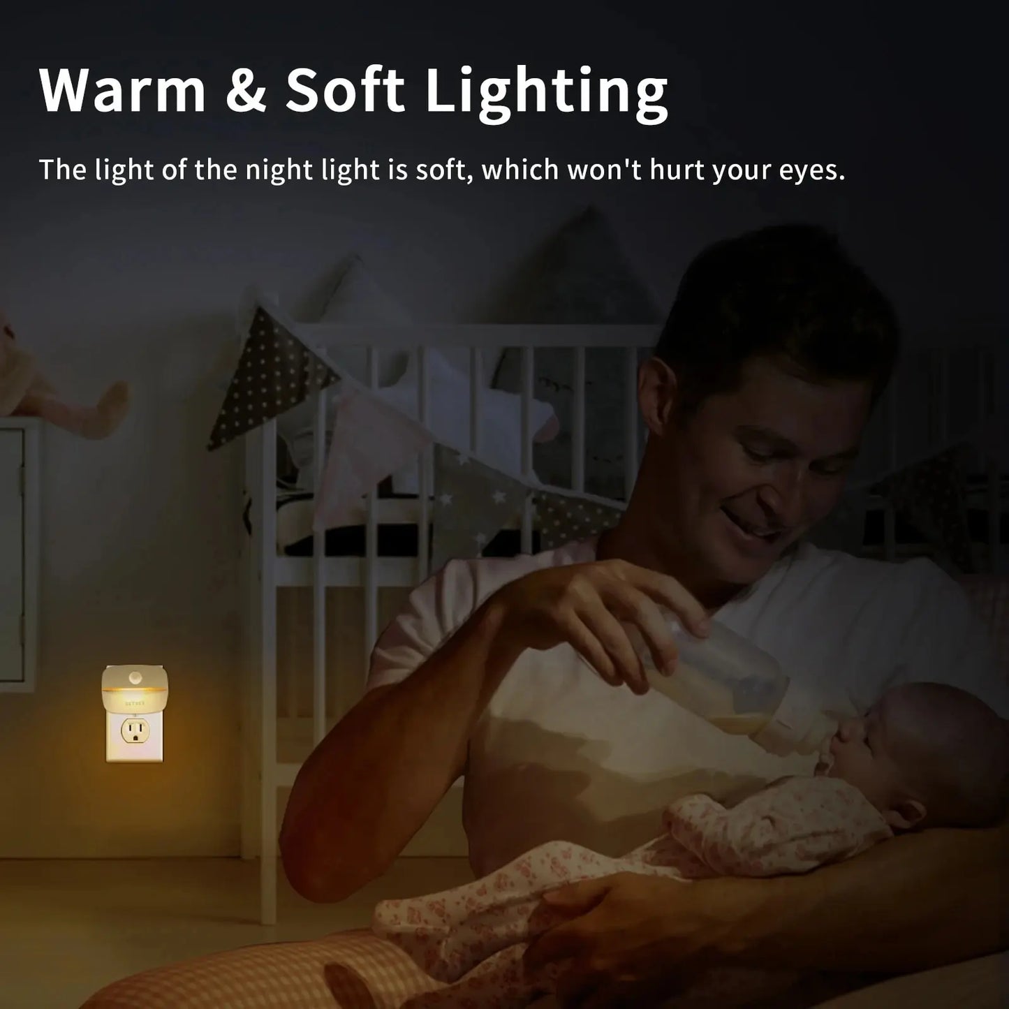 LED Motion Sensor Night Light Plug-In | EU & US Plug