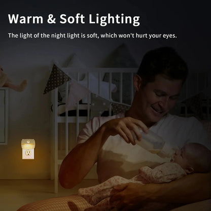 LED Motion Sensor Night Light Plug-In | EU & US Plug