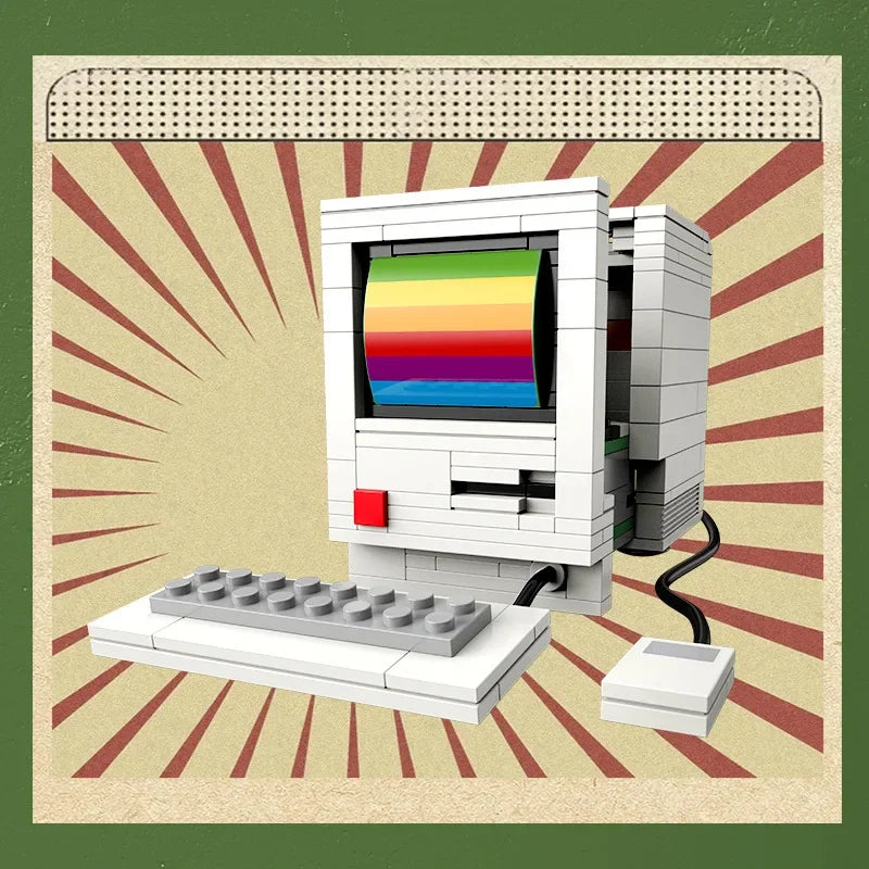 Retro Electronics DIY Building Block Set – Mini Bricks Toy