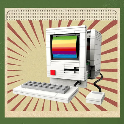 Retro Electronics DIY Building Block Set – Mini Bricks Toy