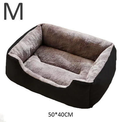 Plush Pet Sofa Bed – Soft Cushion for Dogs & Cats, S/M/L