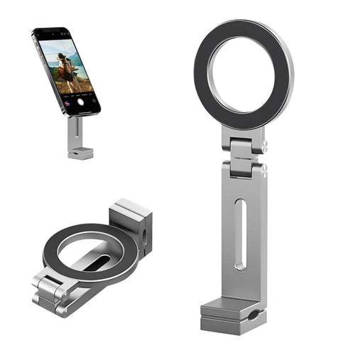 Magnetic Phone Stand – Portable Foldable MagSafe-Compatible Holder