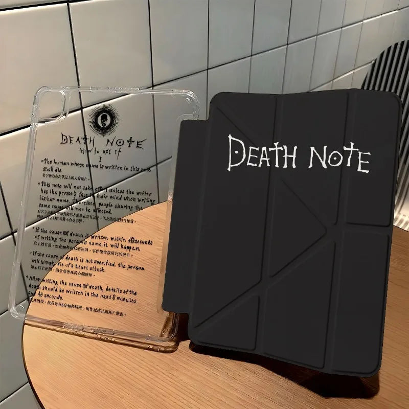 Death Note iPad Case – Anime Folio Cover with Clear Back