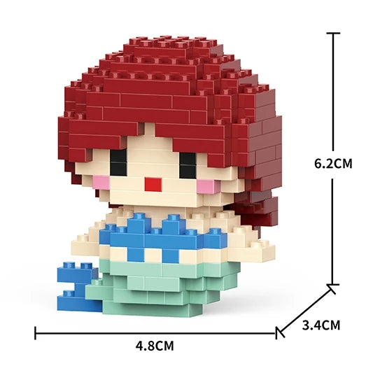 Disney Mini Building Blocks Figure – Mickey Minnie Princess Brick Toy
