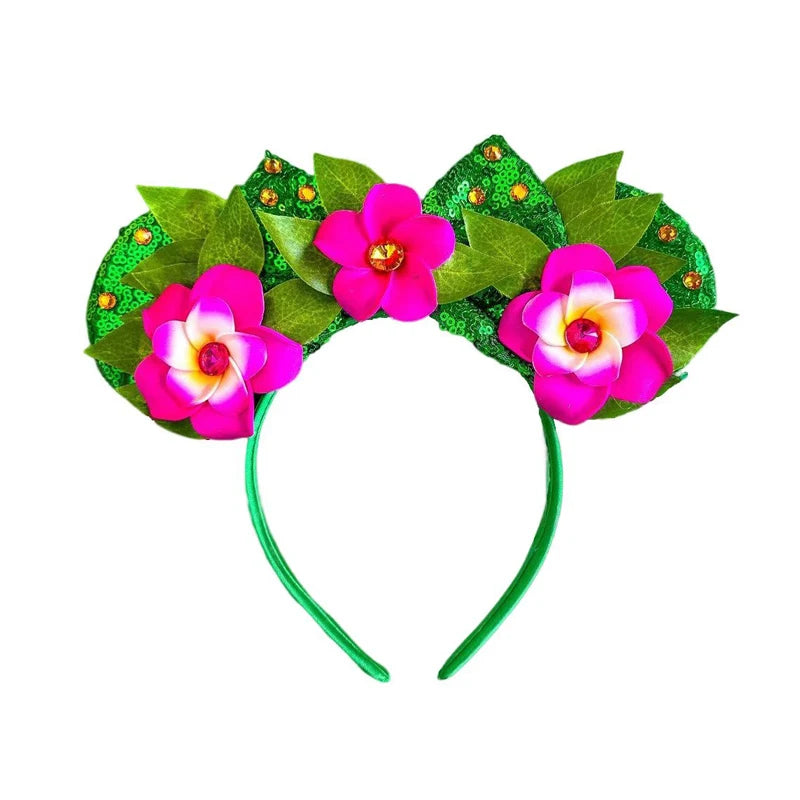 Mouse Ears Headband with Sequins & Bow – Kids & Adults