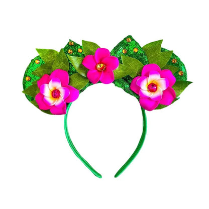 Mouse Ears Headband with Sequins & Bow – Kids & Adults