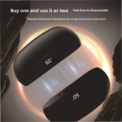 Magnetic Hand Warmer USB Rechargeable 4000mAh with LED Display