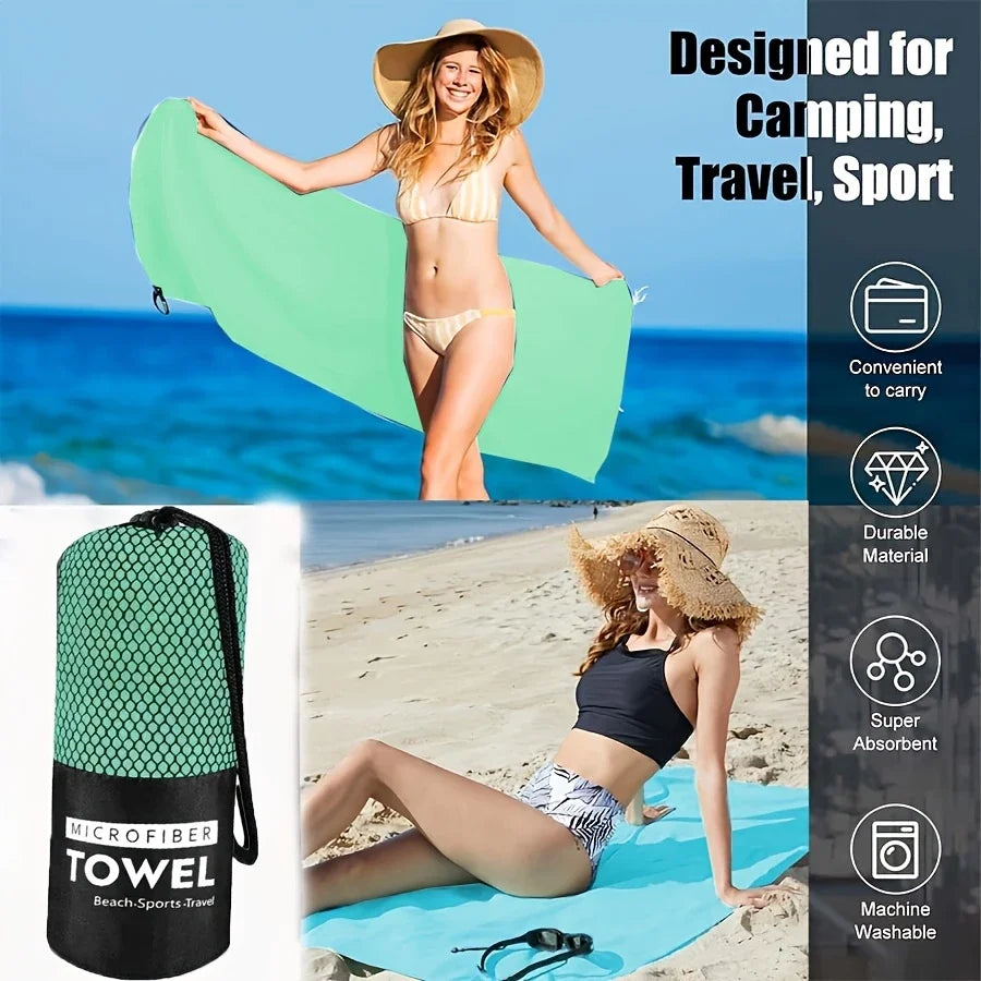 Outdoor Sports Microfiber Towel – Quick-Dry & Super Absorbent
